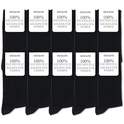 Abbildung von Occulto PACK OF 10 Socken, Damen, Größe: 39 42, Schwarz