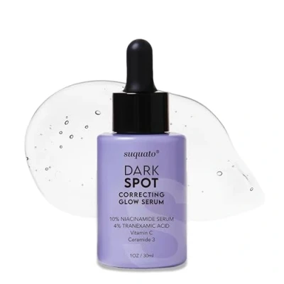 Abbildung von Dark Spot Correcting Glow Serum Niacinamide, Tranexamic Acid &amp; Vitamin C Gesichtsserum zur Entfernung von Pigmentflecken und Altersflecken