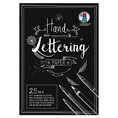 Abbildung von Handlettering Papier Zwart, A4
