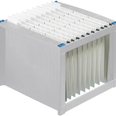 Abbildung von Hängeregistereinsatz Hängemappenbox the rack Verwendung für Papierformat: DIN A4 max. Anz. d. Hängemappen: 40 Hängemappen Werkstoff: Polystyrol