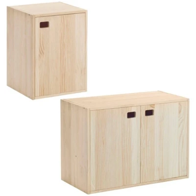 Abbildung von Astigarraga Kit Line Beistellschrank Vollholz Dinamic, Kommode, Sideboard mit Türen
