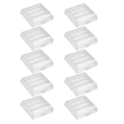 Abbildung von 10er Pack Aufbewahrungsbox für 4X Mignon (AA) / Micro (AAA) Akkus/Batterien Set