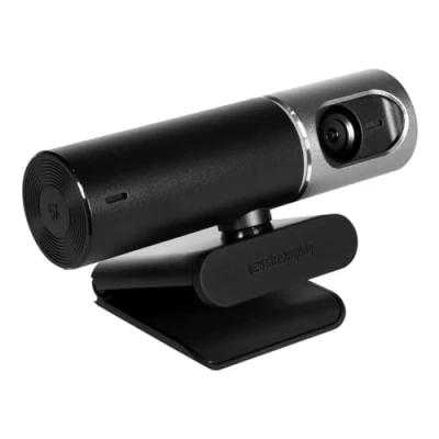 Abbildung von Streamplify CAM PRO 4K Webcam, 105 Weitwinkel, 8,5M Pixel Sensor, Eingebaute Stereo Mikrofone, Autofokus, Drehbare Objektivabdeckung, Schwarz