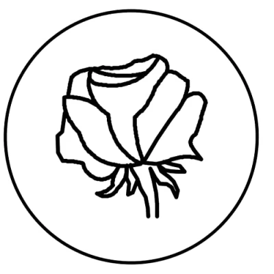 Abbildung von 3 x Herbin Siegel rund Holzgriff Rose