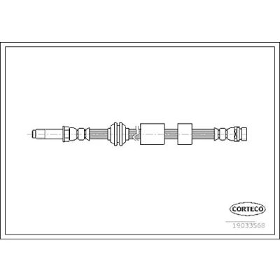 Abbildung von CORTECO 19033568 Bremsschläuche 435 FORD: Focus 2 Schrägheck, Kombi, C Max