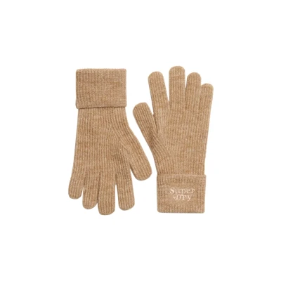Abbildung von Superdry SOFT Fingerhandschuh, Damen, Größe: One Size, Toasted coconut brown