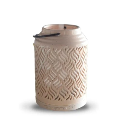 Abbildung von Zen&#039;Arôme Diffusor für ätherisches Öl, WLAN Venedig elektrischer Diffusor, kompatibel mit Alexa/Google Home vollständige Kontrolle über die App Tuya Smart natürliche Materialien Holz und Keramik