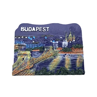 Abbildung von 3D Budapest Ungarn Kühlschrankmagnet Tourist Travel Souvenirs Handgemachte Harz Handwerk Magnetische Aufkleber Home Küche Dekoration Sammlung Geschenk