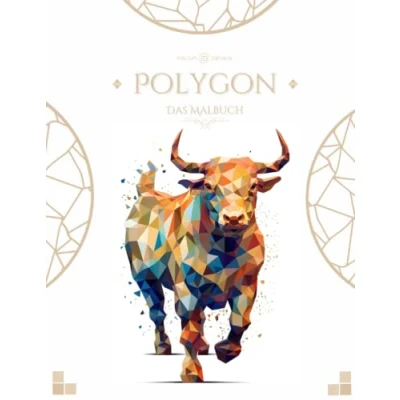 Abbildung von Polygon Mandala Malbuch für Erwachsene und Jugendliche Anspruchsvolle Mandalas von magischen Tieren 36 einzigartige Motive