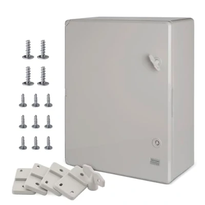 Abbildung von BOXEXPERT ABS Kunststoff Gehäuse, IP65, Wandschrank, Industriegehäuse, Leergehäuse, 500x400x175mm, grau, Gehäuse der Serie Fleet