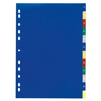 Abbildung von DURABLE Ordnerregister 1 12 mehrfarbig
