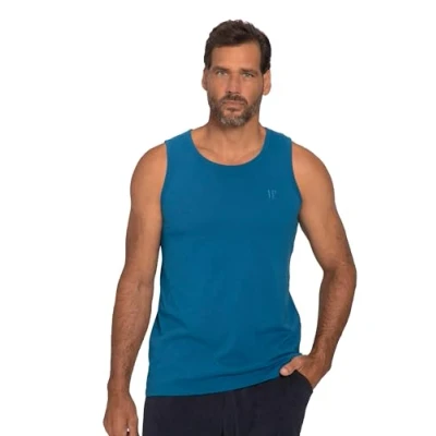 Abbildung von JP1880 Basic TANK ÄRMELLOS Rundhals Unterhemd/shirt, Herren, Größe: 5XL, Tiefseeblau