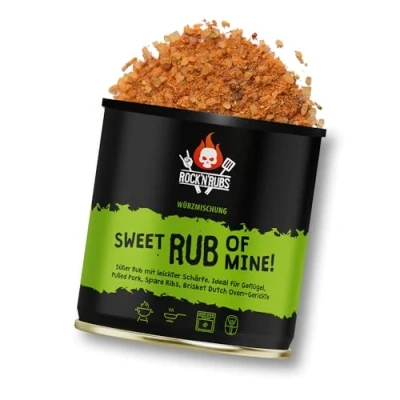 Abbildung von ROCK&#039;N&#039;RUBS Grillgewürz Sweet Rub Of Mine Süßlich pikanter BBQ 140 g Dose