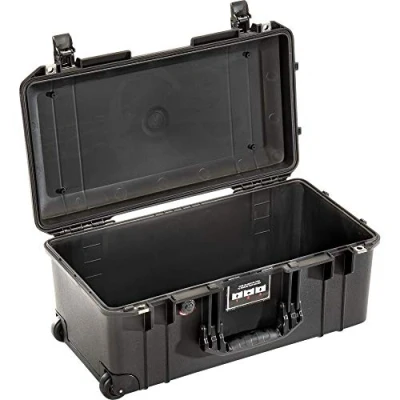 Abbildung von Peli 1556 Air Leichter Transport Trolley für Filmkameras and Fotografie Equipment, Wasser und Staubdicht, 34L Volumen, Ohne Schaumstoffeinlage, Farbe: Schwarz