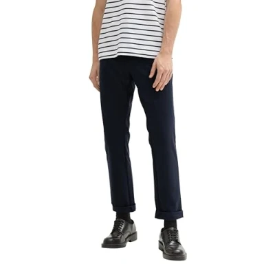 Abbildung von TOM TAILOR Herren 1042564 Slim Fit Chino Hose mit Stretch, 10668 Sky Captain Blue, 31W x 32L