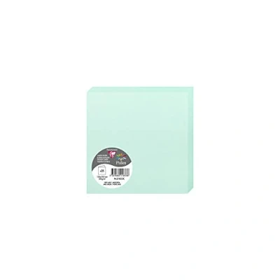Abbildung von Clairefontaine 21833C Packung (mit 25 Doppelkarten Pollen, Gefaltet, 135 x mm) 210g, Jadegrün