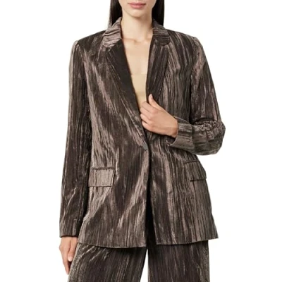 Abbildung von The Drop Blazer für Damen, Blake Lang, Brauner Samt (Java), S