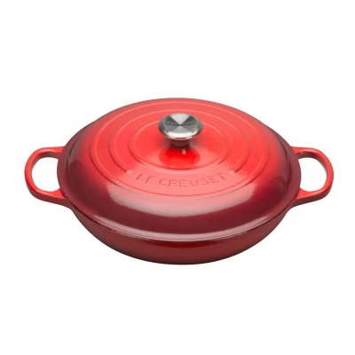 Abbildung von Le Creuset Bratpfanne Campagnard Signature Kirschrot ø 30 cm / 3.5 Liter