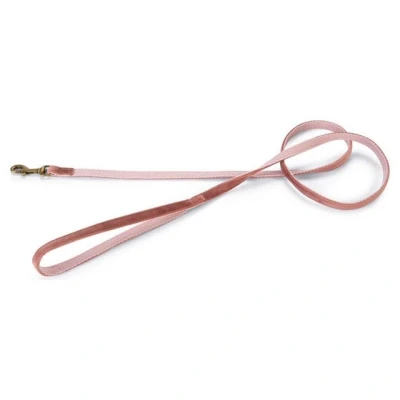 Abbildung von Designed by Lotte Hundeleine Velura Samt Rosa 120cm 10mm