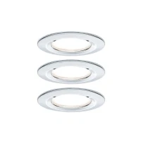 Abbildung von Paulmann LED Einbauspot Nova Coin 3er chrom rund dimmbar