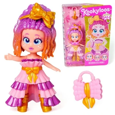 Abbildung von KOOKYLOOS Serie Golden Gala Victoria, Sammelpuppe aus der Serie, enthält die Victoria Puppe, 1 Tasche, Kleidung und Schuhe Zubehör, 3 Verschiedene Gesichter
