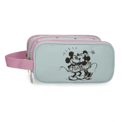 Abbildung von Disney Joumma Bags Mickey &amp; Minnie Kisses Schulmäppchen, Federmäppchen für Kinder, Organisieren und Transportieren von Stiften Stiften., blau, 22