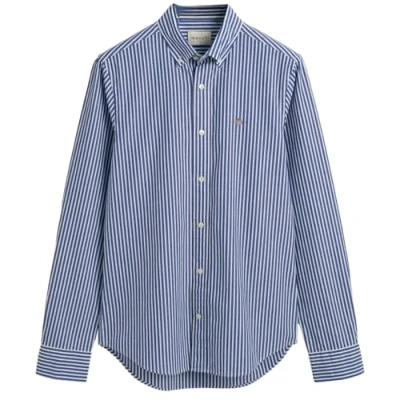 Abbildung von GANT SLIM Stripe Shirt Hemd, Herren, Größe: XXL, College blue