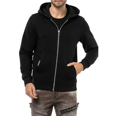 Abbildung von Cipo &amp; Baxx Sweatjacke, Herren, Größe: XXL, Black