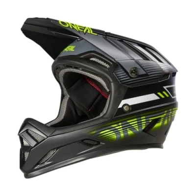 Abbildung von O&#039;NEAL Mountainbike Helm MTB Downhill Robustes ABS, Ventilationsöffnungen für Luftstrom &amp; Kühlung, ABS Außenschale Backflip Helmet Eclipse V.23 Erwachsene Grau Neon Gelb L