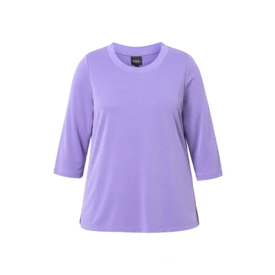 Abbildung von Ulla Popken Langarmshirt, Damen, Größe: 42/44, Lavender
