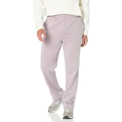 Abbildung von Amazon Essentials Herren Fleece Jogginghose mit offenem Saum (erhältlich in Übergrößen), Staublila, S