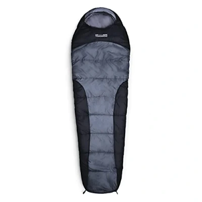 Abbildung von Lumaland Mumienschlafsack Where Tomorrow Camping Schlafsack mit Tasche, wasserabweisend Wärmekragen atmungsaktiv 230x80x55