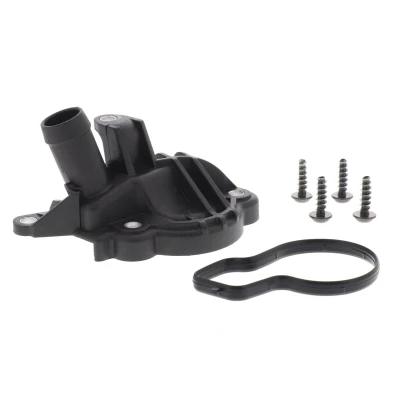 Abbildung von VEMO V15 99 2122 Thermostatgehäuse mit Dichtung VOLKSWAGEN: Golf 7 Schrägheck, Passat B8 Variant, SKODA: Octavia 3 Combi