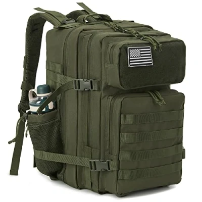Abbildung von QT&amp;QY Taktischer MilitäR Rucksack Herren Groß 25l/35l/45L Bundeswehr 3 Tage Molle Armee RucksäCke Assault Backpack Outdoor Wasserdicht Pack Tasche
