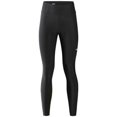 Abbildung von GORE WEAR Kurze Damen Thermo Fahrrad Tights Progress, Mit Sitzpolster, 34, Schwarz/Neon Gelb