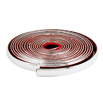 Abbildung von 4R Quattroerre.it 12240 Chrom Klebeprofil für Autos, 3 mm x mt