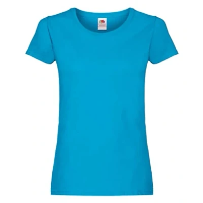 Abbildung von Fruit of the Loom Damen Poloshirt blau S