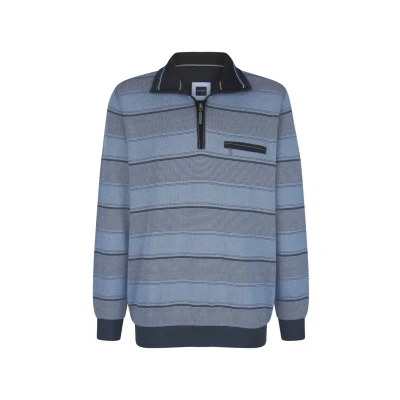 Abbildung von Babista Sweatshirt, Herren, Größe: Medium, Hellblau gestreift