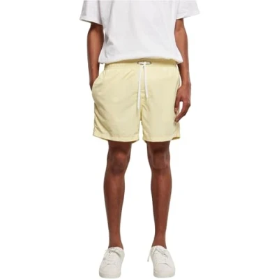 Abbildung von Build Your Brand Herren BY050 Swim Shorts Badehose, Soft Yellow, 5XL