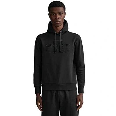 Abbildung von GANT Tonal Archive Shield Kapuzenpullover, Herren, Größe: Medium, Black