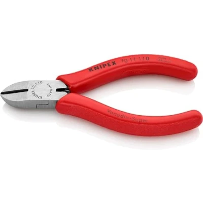 Abbildung von Knipex 70 11 110, Diagonale Zange, Chrom Vanadium Stahl, Kunststoff, Rot, 110 mm, 91 g