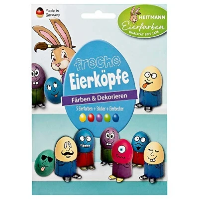 Abbildung von BRAUNS HEITMANN Osterei Eierfarben 5 Stück Freche Eierköpfe