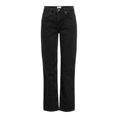 Abbildung von Object Objsava Jeans Straight Leg, Damen, Größe: 40, Black denim