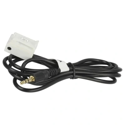 Abbildung von vhbw AUX Adapterkabel Verbindungskabel kompatibel mit VW Radio RCD210, RCD310, RCD510, RNS310, RNS510 und alle weiteren Radios Quadlock Eingang.
