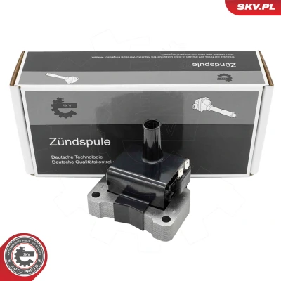 Abbildung von ESEN SKV 03SKV359 Zündspule 2 polig 12V rechteckig HONDA: Civic VI Limousine (EJ, EK) 1.5 i 1995 2001