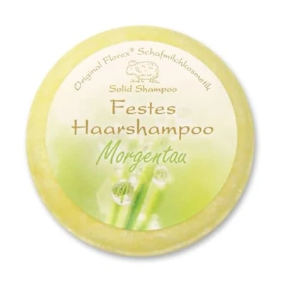 Abbildung von Florex Schafmilch festes Haarshampoo Morgentau Naturprodukte 58g Haarwaschseife Shampoo tägliche Haarwäsche