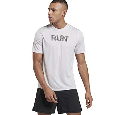 Abbildung von Reebok Herren Re Ss Graphic Tee Unterhemd, Weiß (porcel), XS