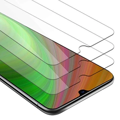 Abbildung von Cadorabo 3x Panzer Schutz Glas für Samsung Galaxy A80 / A90 4G 3 Stück Schutzfolie in Ultra Klar Hüllen freundlich Gehärtetes (Tempered) Dipslayschutz Folie 9H Härte Anti Kratzer