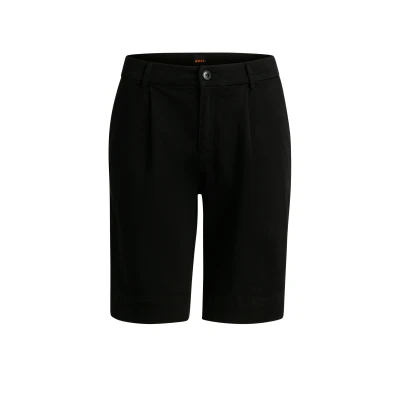Abbildung von BOSS Taggie Shorts, Damen, Größe: 40, Black one