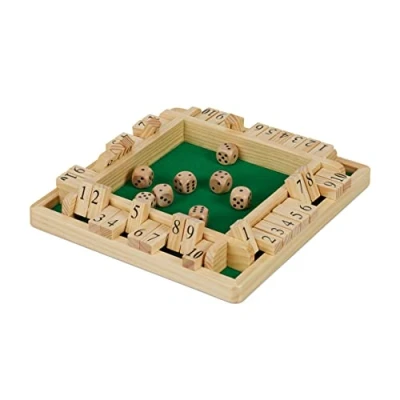 Abbildung von relaxdays Spiel, Shut The Box 10er